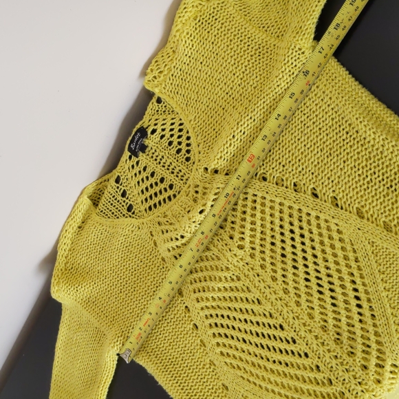 Bardot Loose Knit Sweater | Yellow Scoop Neck Sweater - Picture 9 of 12